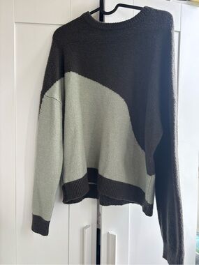 Oak + Fort Colour Block Sweater